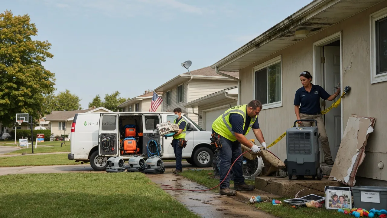 Water Damage Restoration in North Henderson, IL near me
